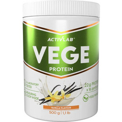 Activlab Vege Vanilla Φυτική Πρωτεΐνη Γράμμωσης Χωρίς Λακτόζη 500gr