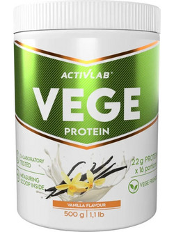 Activlab Vege Vanilla Φυτική Πρωτεΐνη Γράμμωσης Χωρίς Λακτόζη 500gr
