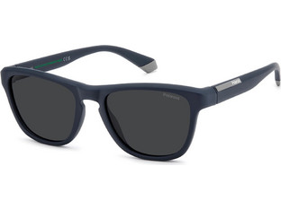 Polaroid Eyewear PLD2168S 4NZ Ανδρικά Γυαλιά Ηλίου Τετράγωνα Κοκάλινα Μαύρα με Μαύρο Φακό