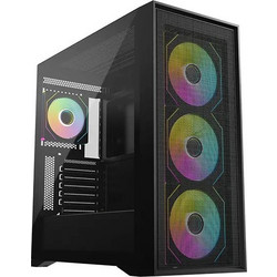 KRUX Vox Black Gaming Midi Tower Κουτί Υπολογιστή RGB με Πλαϊνό Παράθυρο