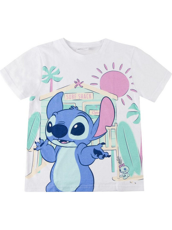 Cerda Lilo & Stitch Παιδικό T-Shirt Κοντομάνικο Λευκό 2900003233