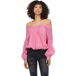 Only Γυναικείο Καλοκαιρινό Crop Top Βαμβακερό Φούξια 15256552