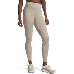 Under Armour Meridian Γυναικείο Κολάν 7/8 Ψηλόμεσο Μπεζ 1382525-203