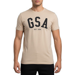 GSA Μπεζ Ανδρικό Αθλητικό T-Shirt Μπεζ 17-2604