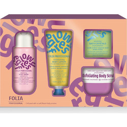 Folia Professinal Shower Gel 90ml + Body Lotion 60ml + Bath Salts 60gr + Body Scrub