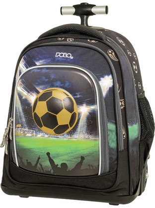 Polo Orbit Golden Ball Σχολική Τσάντα Τρόλεϊ Δημοτικού Μαύρη 965056-8424