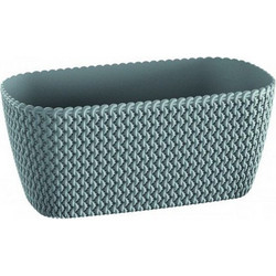 Prosperplast Splofy Case Γλάστρα Οβάλ Πλαστική Γκρι 29.7x14.5x13.3cm DSPC300-405U