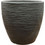 Plastona Nemesis Rock Γλάστρα Στρογγυλή Πλαστική Ανθρακί 60x60cm 030.NEMESIS60AN