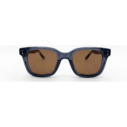 Enzo SZ8205 C5 Ανδρικά Γυαλιά Ηλίου Τετράγωνα Κοκάλινα Γκρι με Καφέ Φακό