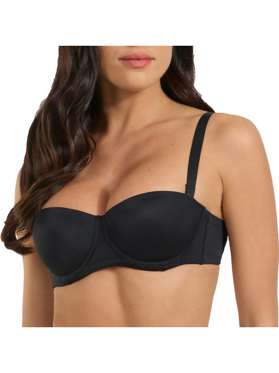 Spiman Σουτιέν Strapless με Ελαφριά Ενίσχυση με Μπανέλα Μαύρο 391