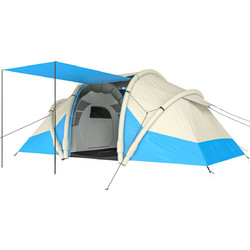 Outsunny Σκηνή Camping Τούνελ 4 Ατόμων 3 Εποχών 485x245x188cm A20-554V00LB