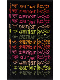 Roxy Cold Water Message Πετσέτα Θαλάσσης Μαύρη 80x160cm ERJAA04481-KVJ0