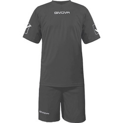 Givova MC Στολή Ποδοσφαίρου Ανθρακί KITC48.0023