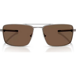 Ferrari 5001 104/73 Ανδρικά Γυαλιά Ηλίου Aviator Μεταλλικά Ασημί με Καφέ Φακό