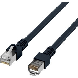 EFB Elektronik SF/UTP Cat.5e Καλώδιο Δικτύου Ethernet 1m Black K5456.1