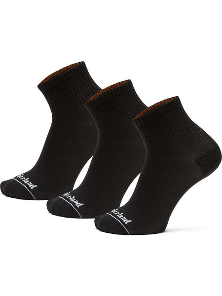 Timberland Core Ανδρικές Κάλτσες Κοντές Μαύρες 3Pack TB0A2PW1001L