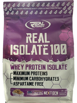 Real Pharm Real Isolate 100 Banana Πρωτεΐνη Ορού Γάλακτος Γράμμωσης 1.8kg