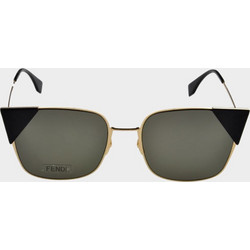 Fendi FF0191/S 000 Γυναικεία Γυαλιά Ηλίου Πεταλούδα Μεταλλικά Ασημί με Μαύρο Φακό