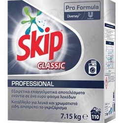 Skip Classic Professional Επαγγελματική Σκόνη Πλυντηρίου για Λευκά & Χρωματιστά 110 Μεζούρες 7.15kg