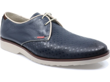 Baerchi Ανδρικά Σκαρπίνια Derby Δερμάτινα Navy Μπλε 4080