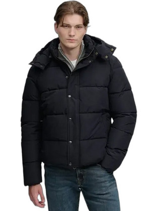 Superdry Ανδρικό Μπουφάν Χειμωνιάτικο Puffer Μαύρο M5012429A-02A