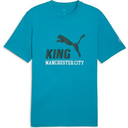 Puma MCFC King Logo Tee Ανδρικό Αθλητικό T-Shirt Μπλε 782696-16