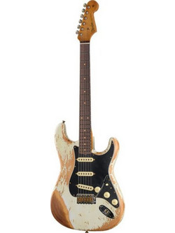Fender Roasted Dual-Mag Ηλεκτρική Κιθάρα ST Style με Μαγνήτες SSS & Ταστιέρα Rosewood Olympic White
