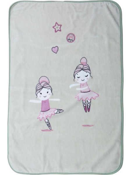 Nef-Nef Ballerine World Κουβέρτα Κούνιας Fleece 100x140 Πράσινο Mint