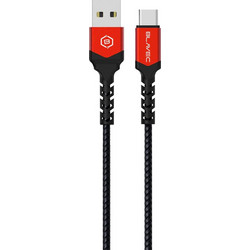 Blavec CRA-UC3BR10 Braided USB-A to USB-C 1m Black Red