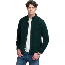 Superdry Ανδρικό Πουκάμισο Βαμβακερό Μακρυμάνικο Κανονική Γραμμή Overshirt Κυπαρισσί M4011044A-A7H