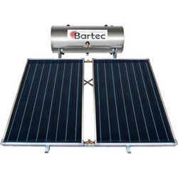 Bartec Premium Glass Inox Ηλιακός Θερμοσίφωνας 120lt 2m² Inox Διπλής Ενέργειας Κεραμοσκεπής