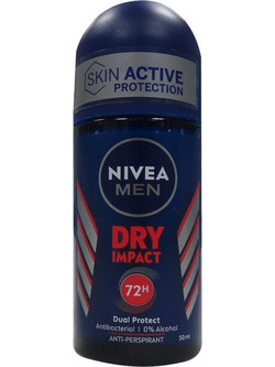 Nivea Dry Impact Ανδρικό Αποσμητικό Roll On 72h 50ml