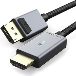 Cabletime Καλώδιο DisplayPort to HDMI Male Braided 1.8m Black CT-AV585-P02G4K
