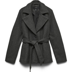 Vero Moda Γυναικείο Ημίπαλτο Μάλλινο Ανθρακί 10348585