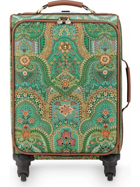 Pip Studio 51275027 Βαλίτσα Καμπίνας 47x35x22cm με 4 Ρόδες Πράσινη