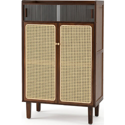 Costway Παπουτσοθήκη Bamboo M67xΠ33xΥ106.6cm JV14504CF