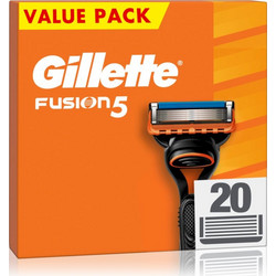 Gillette Fusion 5 Ανταλλακτικά Ξυραφάκια με 5 Λεπίδες & Λιπαντική Ταινία 20τμχ