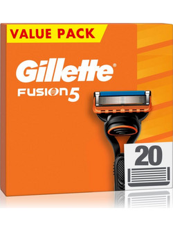 Gillette Fusion 5 Ανταλλακτικά Ξυραφάκια με 5 Λεπίδες & Λιπαντική Ταινία 20τμχ