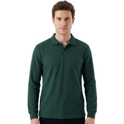 Paco & Co Ανδρική Μπλούζα Polo Μακρυμάνικη Χακί 26273273