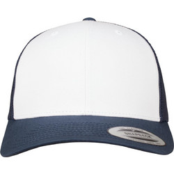 Flexfit Καπέλο Jockey με Δίχτυ Snapback Υφασμάτινο Λευκό Μπλε 6606CF-01132