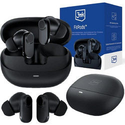 3mk Fitpods Ακουστικά Bluetooth In Ear Ανθεκτικά στο Νερό Black