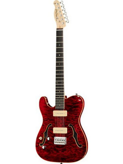 Harley Benton TE-90QM LH Ηλεκτρική Κιθάρα T Style με Μαγνήτες SS & Ταστιέρα Amaranth Transparent Red