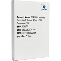 F-SECURE Internet Security για 7 Συσκευές και 3 Έτη Χρήσης (Ηλεκτρονική Άδεια)