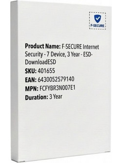 F-SECURE Internet Security για 7 Συσκευές και 3 Έτη Χρήσης (Ηλεκτρονική Άδεια)
