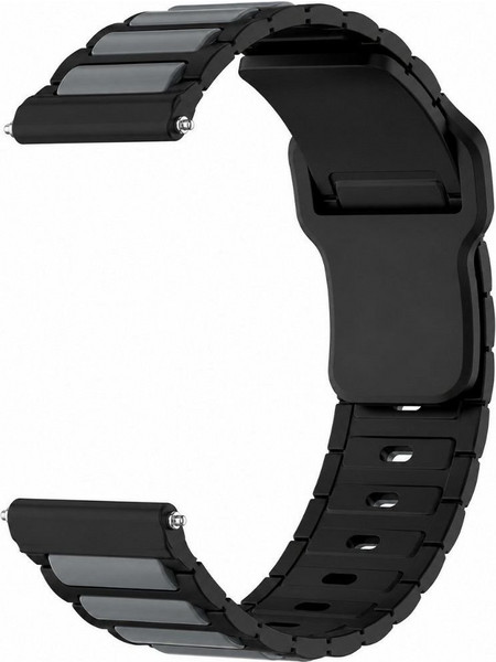 Hoco WH27 Λουράκι Σιλικόνης Black / Grey (Universal 22mm)