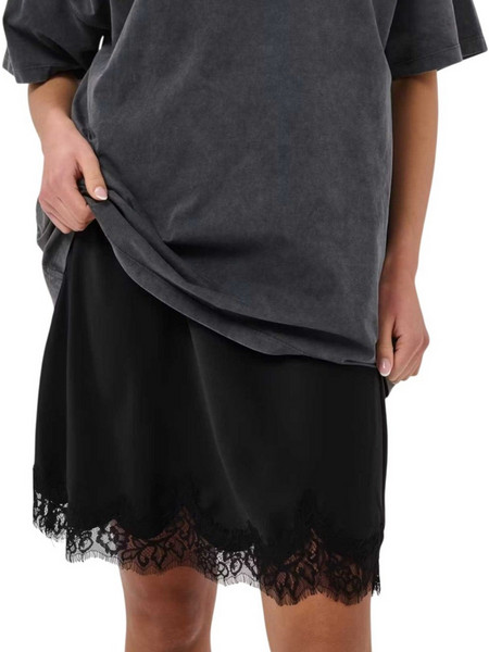 My Essential Wardrobe Μίνι Φούστα Υφασμάτινη Ψηλόμεση Μαύρη 10705716-100031