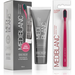 Mediblanc Sensi-Relief Οδοντόβουρτσα + Οδοντόκρεμα 100ml