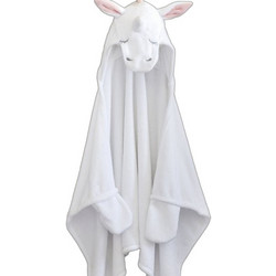 Nima Licorne Παιδική Ρόμπα Fleece Χειμωνιάτικη Λευκή Ροζ