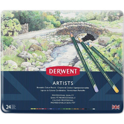 Derwent Artists Κασετίνα Ξυλομπογιές Σετ 24τμχ