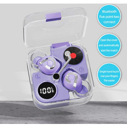 E89 Ακουστικά Bluetooth Earbud Purple